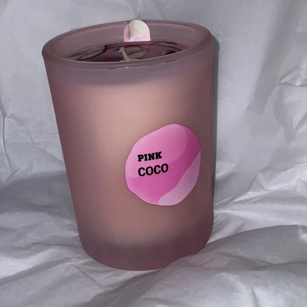 Victoria’s Secret PINK COCO Glass Candle GORGEOUS